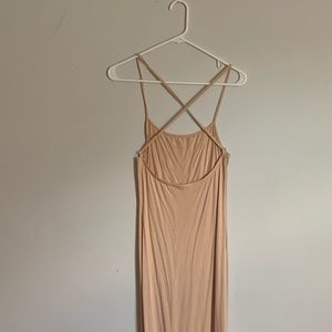 Tan backcross dress